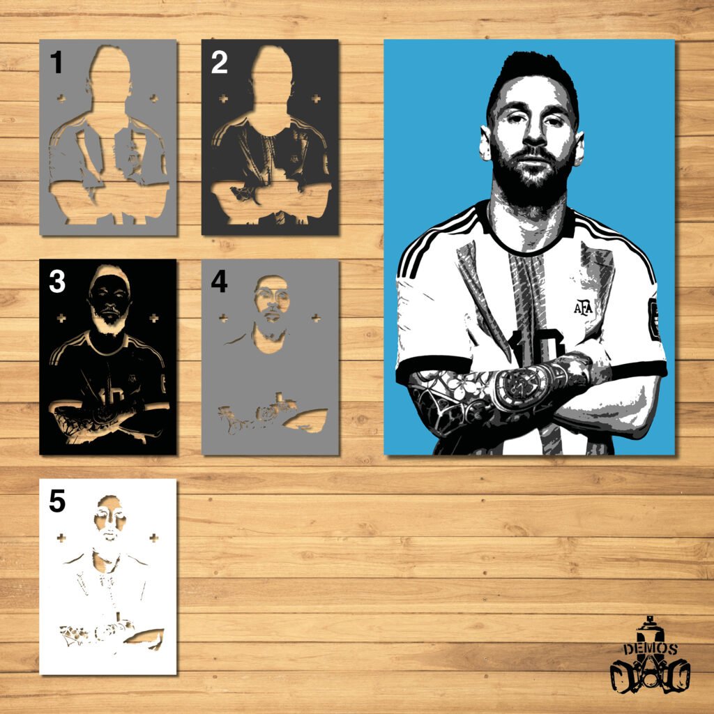 Messi Layout Plantillas de Messi - demosprayart